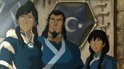 Korra mit ihren Eltern