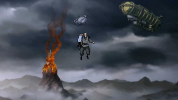 Zaheer escaping with Korra