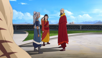 Tenzin being informed