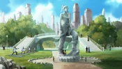 Korra's statue