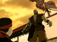 Combustion Man and Aang