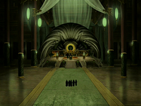 Earth Kingdom throne room