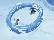 Pakku schließt Katara und sich ein