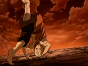 Aang tumbles