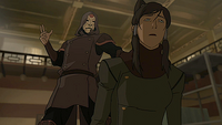 Amon taking Korra's bending