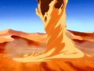 Маг из пустыни Ши Вонг фиксирует свою ногу и повышает устойчивость с помощью магии песка. («Библиотека»)