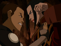 Sokka interrogates Azula