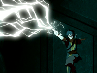 Zuko redirects lightning