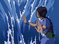 Katara separates the waters