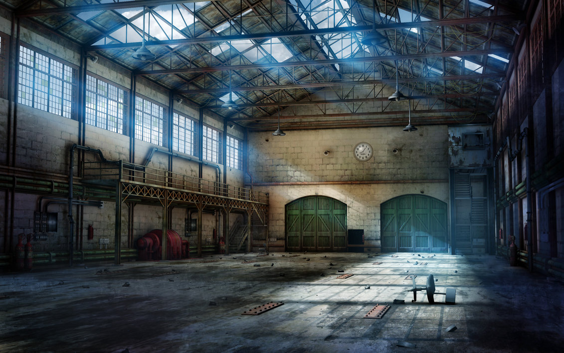 abandoned warehouse inside