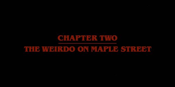 Stranger Things Chapter Two: The Weirdo on Maple Street (TV