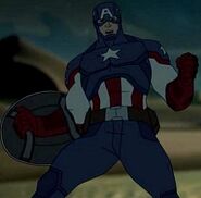 Cap's later costume from the fourth season