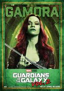 Guardians of the Galaxy Vol.2 deutsches Charakterposter Gamora