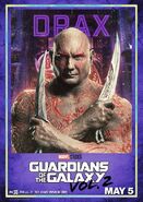 Guardians of the Galaxy Vol.2 Charakterposter Drax