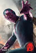 Englisches Charakterposter Vision Avengers - Age of Ultron