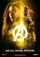 Avengers Infinity War - Poster - Gelb Deutsch