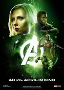 Avengers Infinity War - Poster - Grün Deutsch