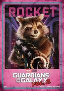 Guardians of the Galaxy Vol.2 deutsches Charakterposter Rocket