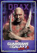 Guardians of the Galaxy Vol.2 deutsches Charakterposter Drax