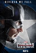 The First Avenger- Civil War Captain America Charakterposter