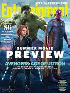 Entertainment Weekly Cover Hulk, Black Widow und Vision