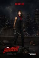 Daredevil Staffel 2 Charakterposter Elektra