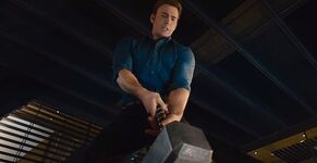 Captain-America-Lifting-Thors-Hammer-Avengers-Age-of-Ultron