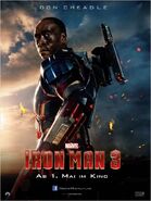 Iron Man 3 deutsches Charakterposter Iron Patriot