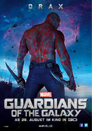 Guardians of the Galaxy deutsches Drax Poster