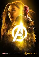 Avengers Infinity War - Poster - Gelb