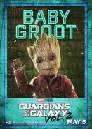 Guardians of the Galaxy Vol.2 Charakterposter Baby Groot