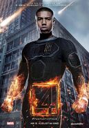 Fant4stic deutsches Charakterposter Human Torch.