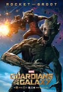 Guardians of the Glaxy Rocket und Groot Poster