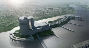 Das Triskelion von vorne