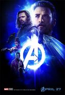 Avengers Infinity War - Poster - Blau