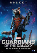 Guardians of the Galaxy deutsches Rocket Poster