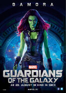 Guardians of the Galaxy deutsches Gamora Poster