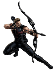 Avengers Hawkeye Portrait Art