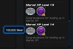 Marvel XP Rewards Level 13 and 14
