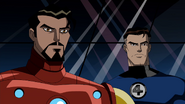 Mr. Fantastic with close ally, Iron Man