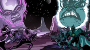 The Kree Vs. the Skrulls.