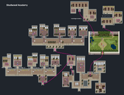 A map of the whole interior of the school.