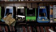 Rare close up of the mini arcade cabinets