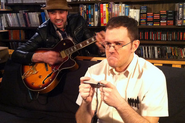 The Guitar Guy (Kyle Justin) provides music for AVGN's gameplay.