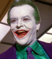 The Joker as he appears in Batman (1989) film.