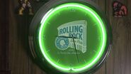 The Rolling Rock clock