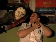 Jason doesn't like it when the Nerd bad-mouths his game.