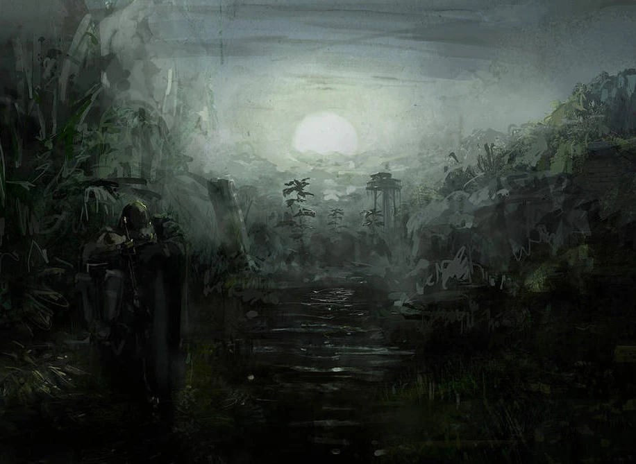 Душа абстракция. Темный пейзаж. Свет во тьме. Темное фэнтези. Мир в вечную тьму и.