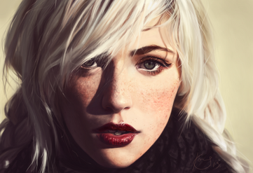 Aeldima Evaile (Portrait Practice 6 by 0xfffwhite on DeviantArt)