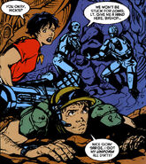 Hicks as he appears in the Kenner comics alongside Ripley.